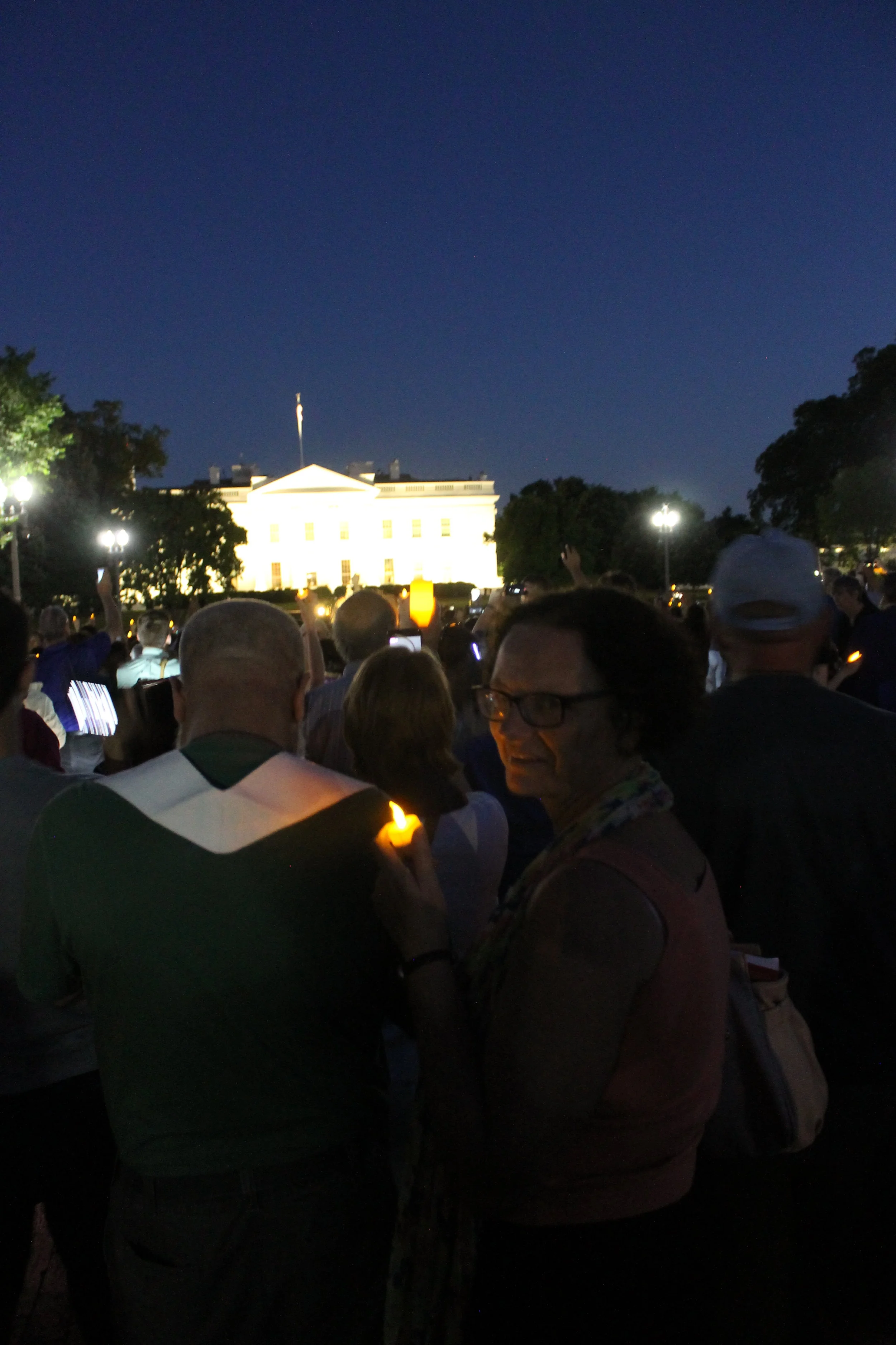 Nikki at WHite house with candle.JPG