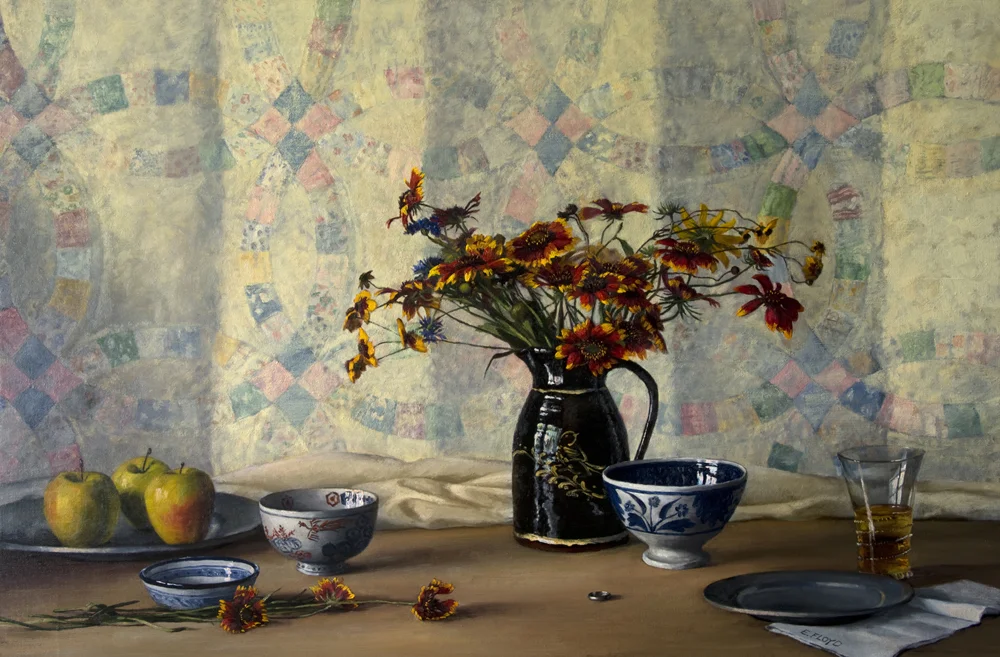 Creative Process: Ring, Sparrow, Phoenix, 24 x 36 inches