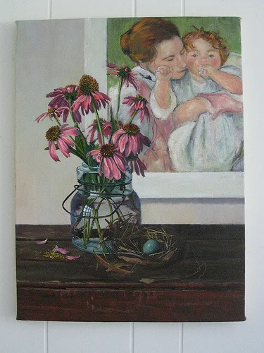 Work in Progress: Echinacea Still Life