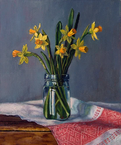 Tete-e-Tete Daffodils {a new painting}