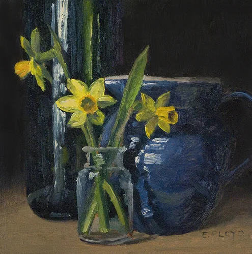 Jonquils {a new small painting}