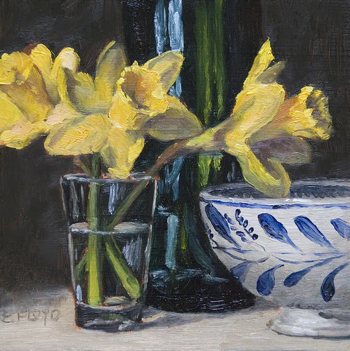 Daffodils {a new small painting}