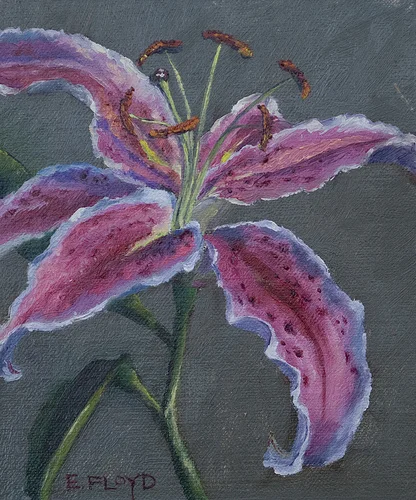 Oriental Lily {a new small painting}