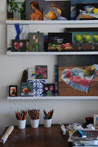 morning in the studio