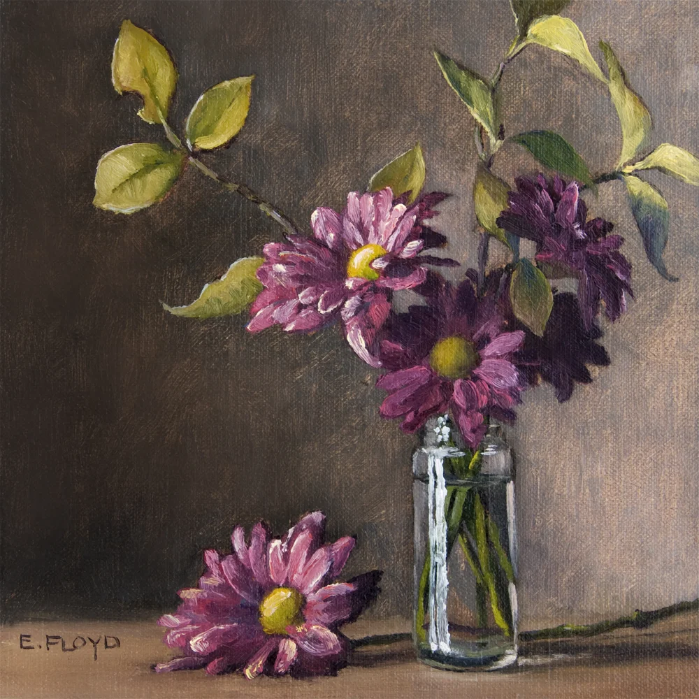 Purple Chrysanthemums