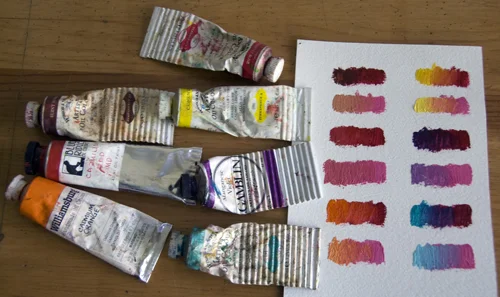 Favorite Paint Mixtures: Permanent Rose (PV19)