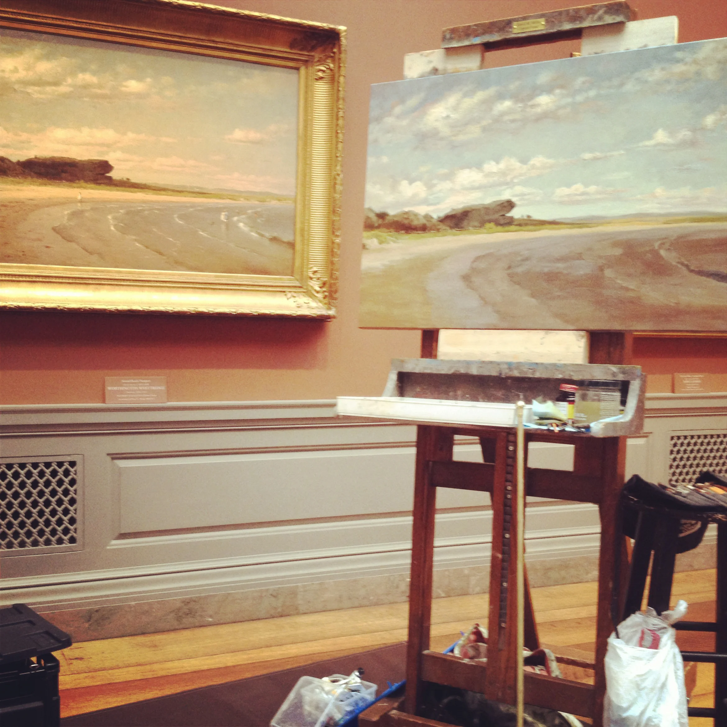 Second Beach, Newport by Worthington Whittridge: Session 5