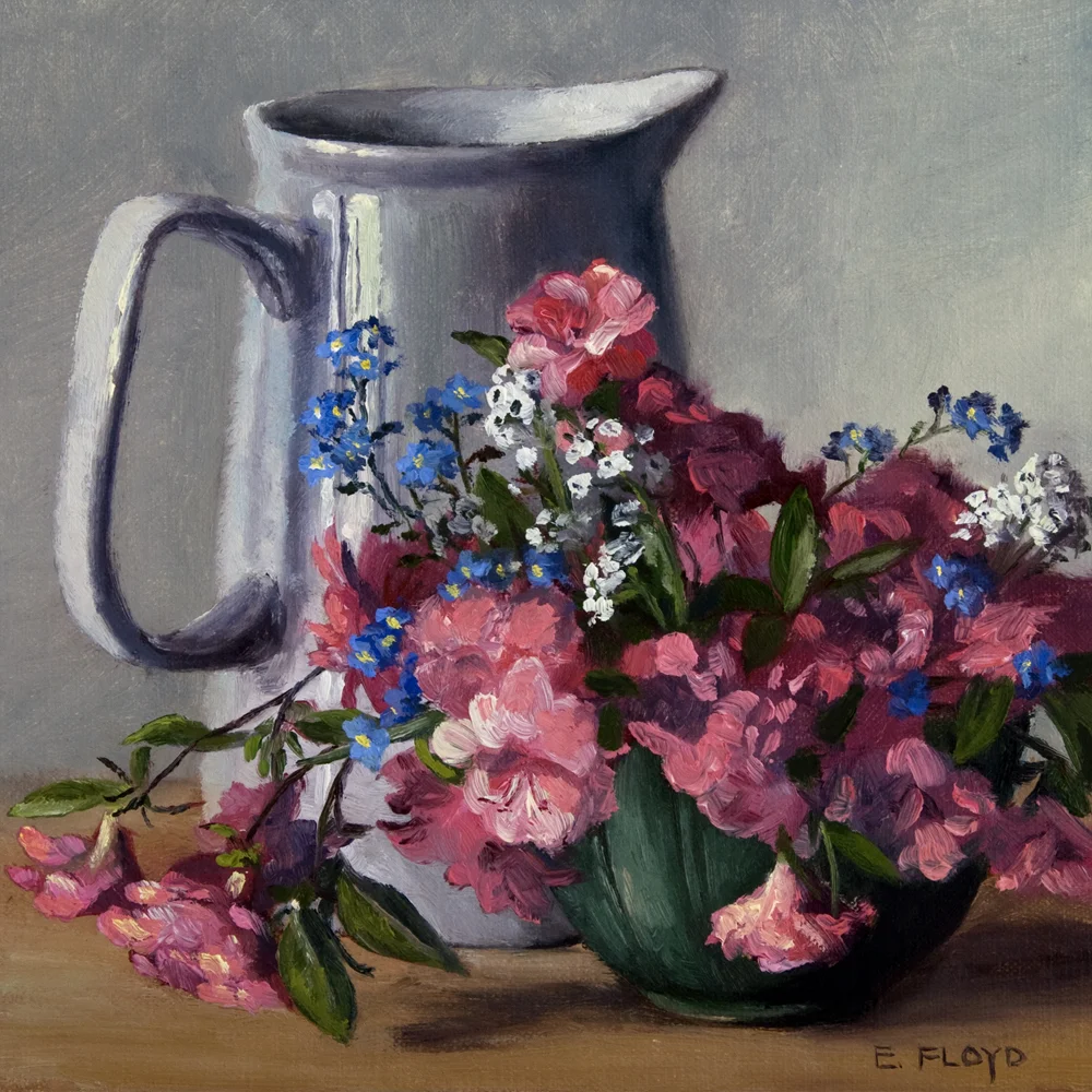 Spring Joy and Love, 8 x 8 inches