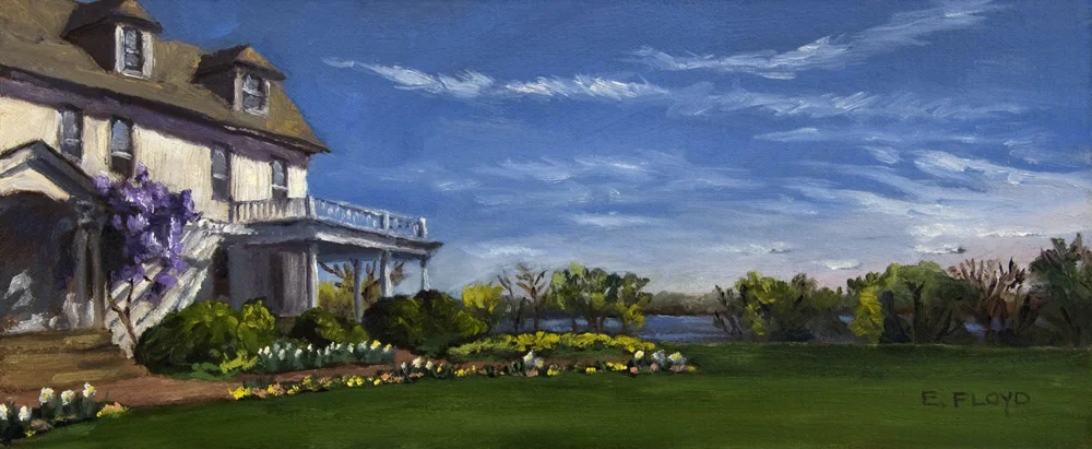 River Farm with a View of the Potomac, 5 x 12 inches