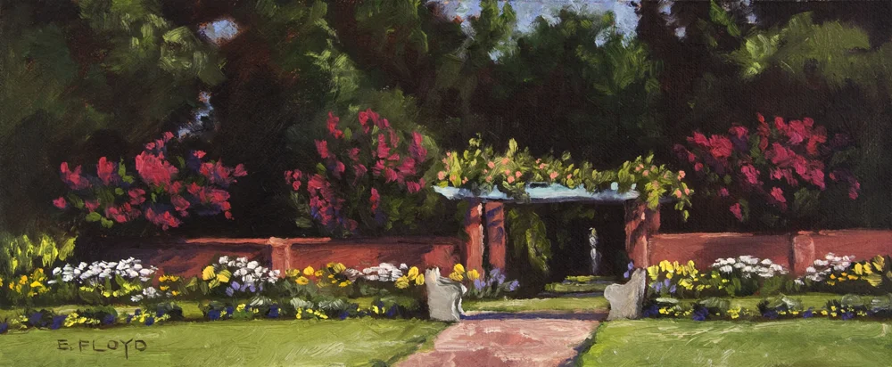 Rose Arbor at River Farm, 5 x 12 inches