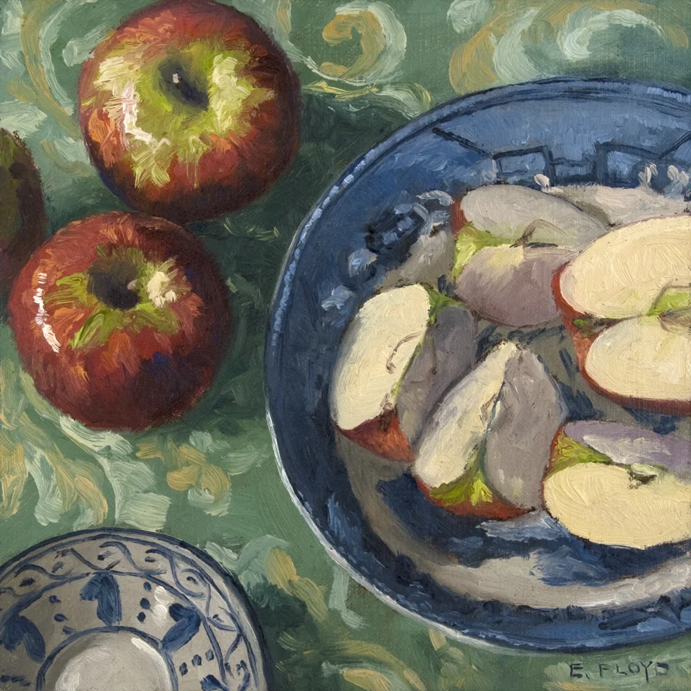 Apple Slices, 8 x 8 inches