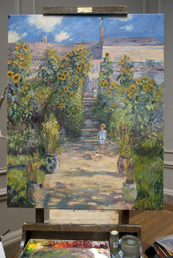 The Artist’s Garden at Vétheuil by Claude Monet: Session 6