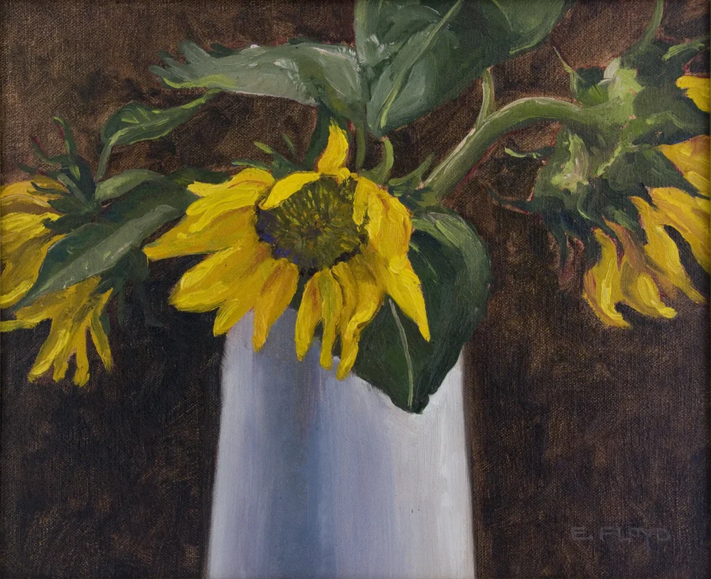 Sunflowers, 10 x 12 inches