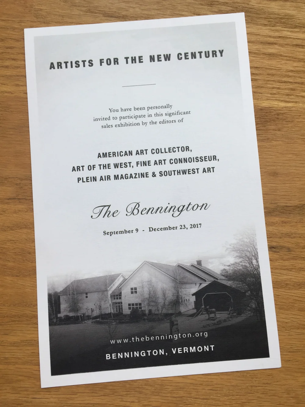 Exhibition: Artists for the New Century