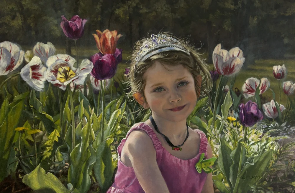 Butterfly Princess, 16x24 inches, oil