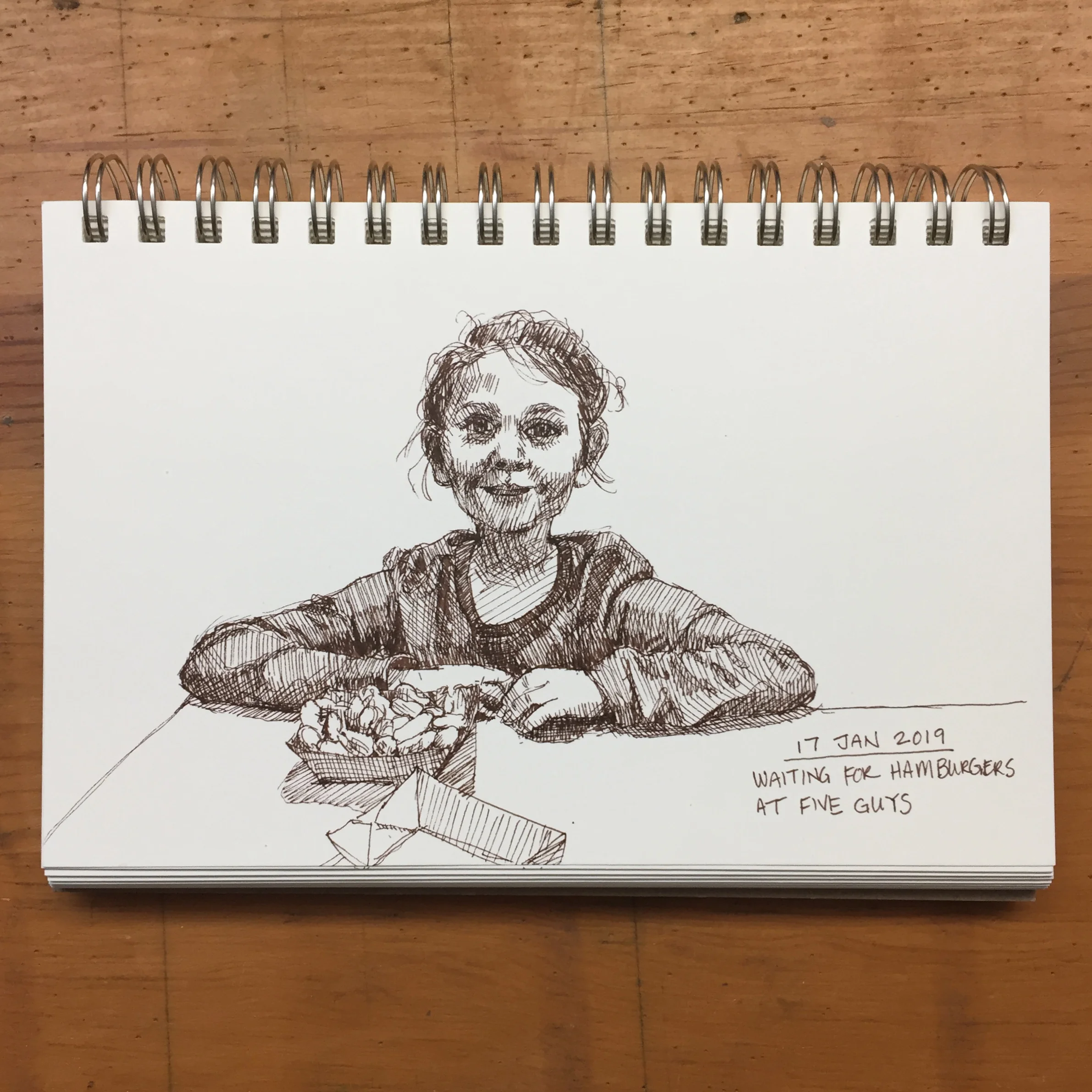 Day 17: Waiting for hamburgers at Five Guys