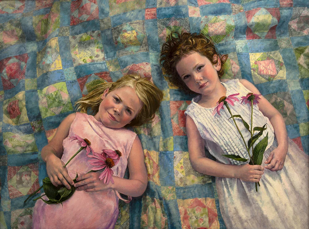 Friendship, 30x40 inches, oil on linen, will be part of the Lore Degenstein Gallery exhibition