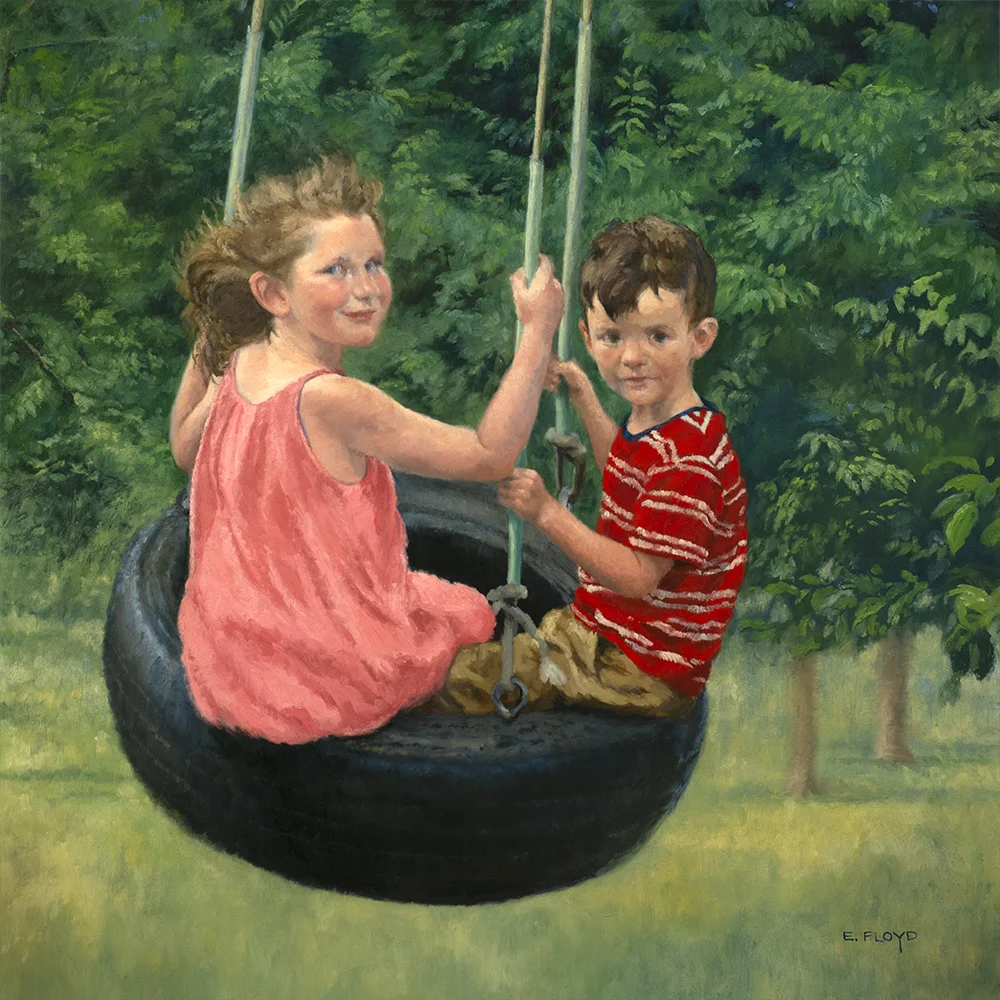 Tree Swing, 24 x 24 inches
