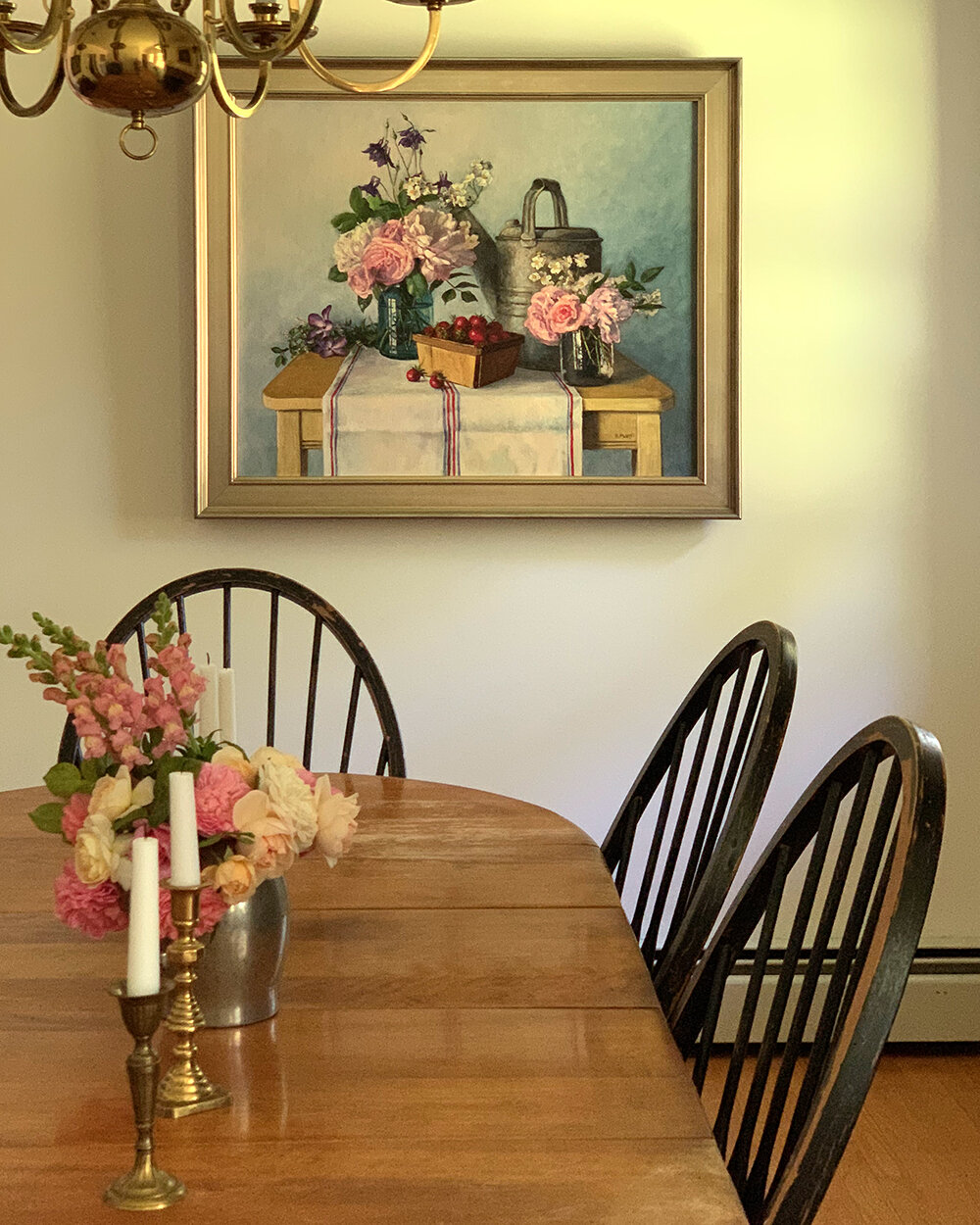 In and Out of the Garden, 30 x 36 inches, Oil on Linen