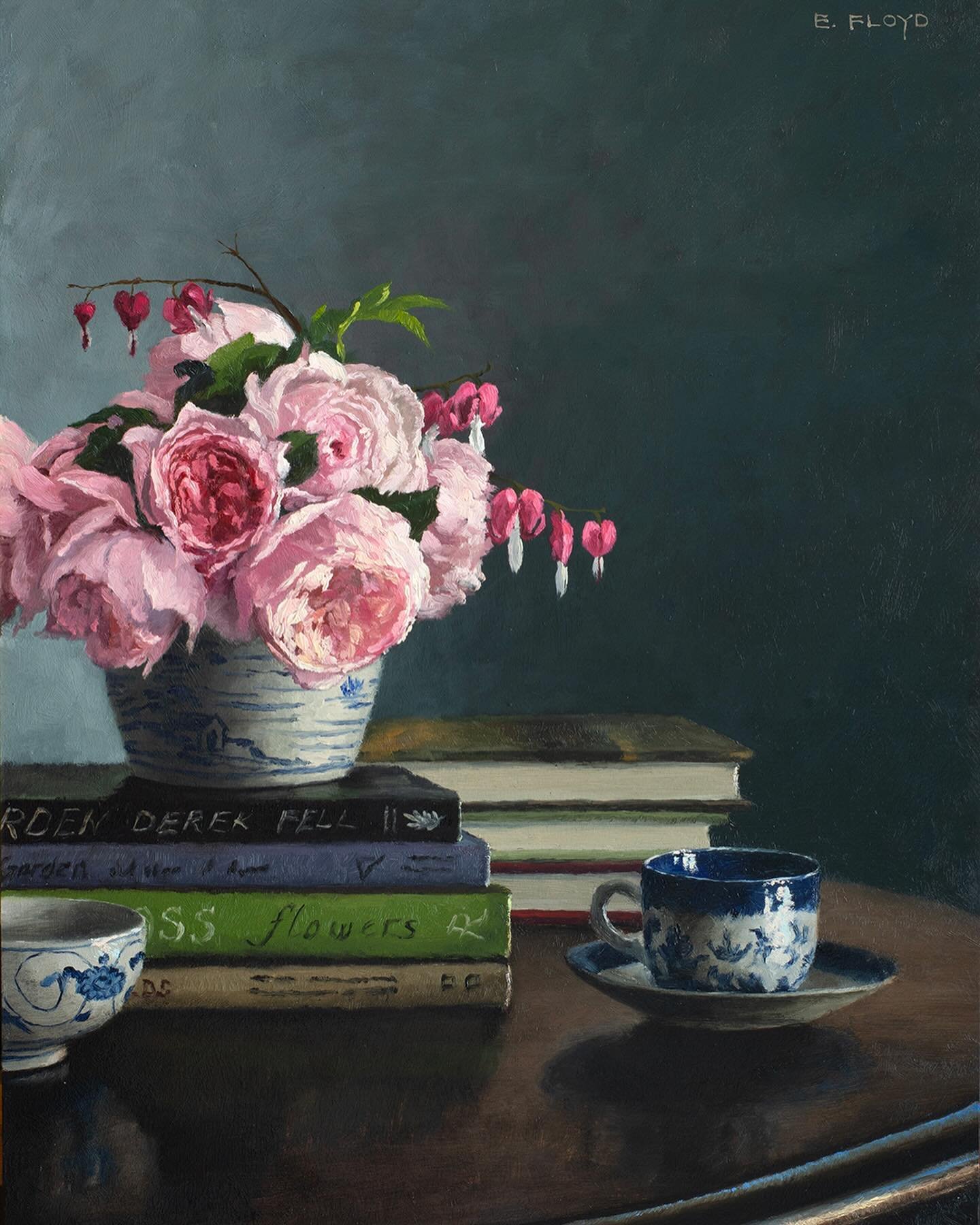 &ldquo;Tea and Roses&rdquo; 2023, oil on panel framed, 24 x 18 inches for MEMORIES in BLOOM solo exhibition at&nbsp;@principle_charleston⁠
⁠
Catalog now available by emailing art@principlecharleston.com ⁠
⁠
#memoriesinbloomexhibition #memoriesinbloom