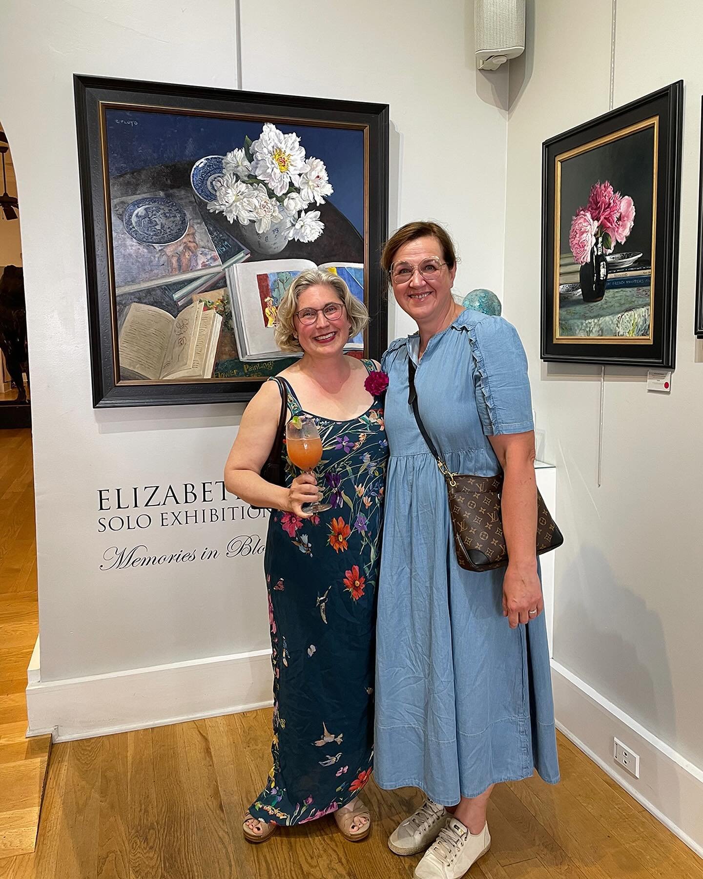 Thank you to everyone who came to my opening last night to celebrate my show &ldquo;MEMORIES in BLOOM&rdquo; I love you all. I only got a few photos so here they are. Tons of photos were taken by others so please feel free to post away and tag me and