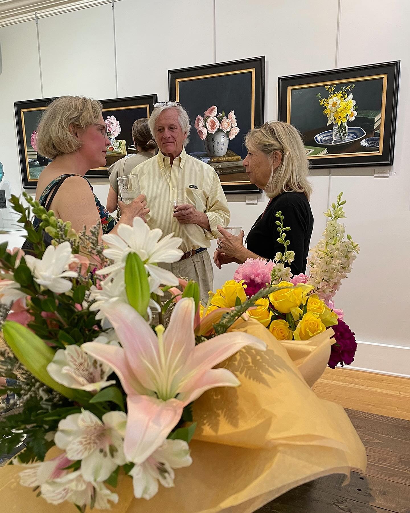 One week ago today I was in Charleston, SC! ⁠
⁠
Some scenes from the opening of MEMORIES in BLOOM at&nbsp;@principle_charleston 💓💓💓⁠
⁠
Works on view in the gallery and online via @principle_charleston website and Catalog available by emailing art@