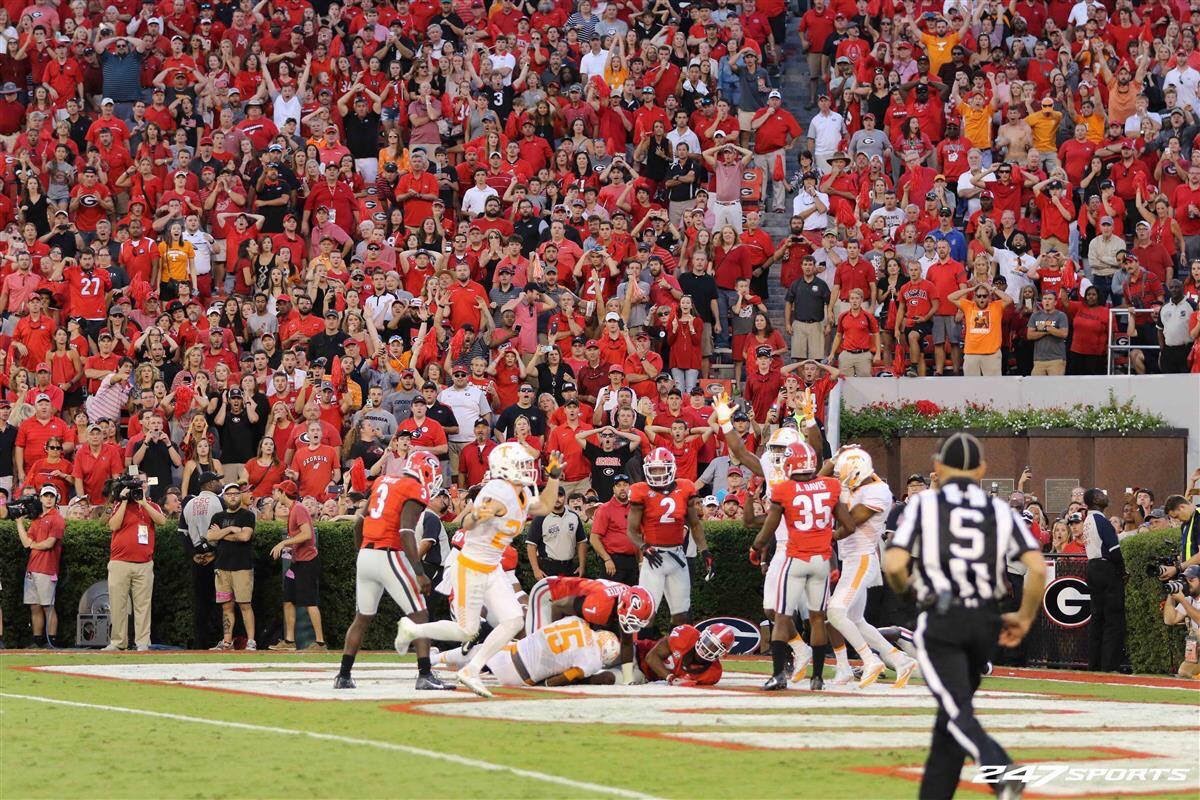 If you look closely, you will see my son and me cheering the winning touchdown