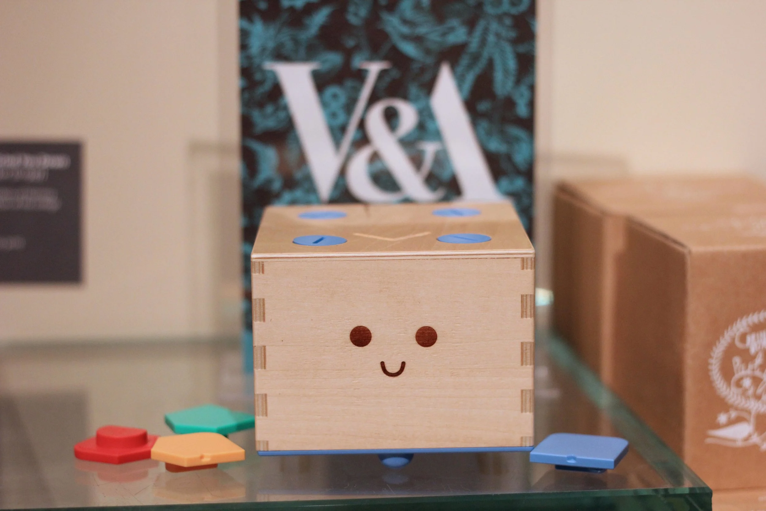 The Cubetto is a small wooden robot that kids navigate with coding blocks. Photo courtesy of Primo Toys.