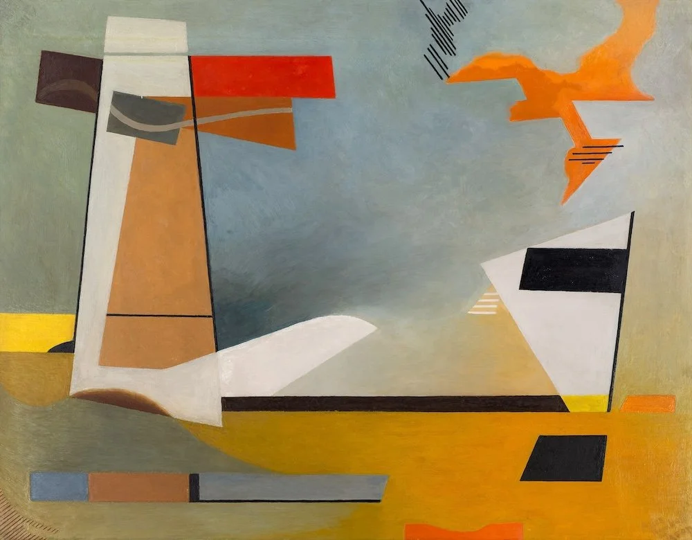   Alice Trumbull Mason  (1904-1971) Untitled, c.1940 Oil on masonite 22 x 28 inches Signed lower right:  Alice Trumbull Mason    