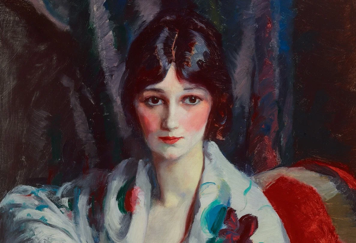 Portrait of a woman with expressive features, highlighting art culture during NYC art week.