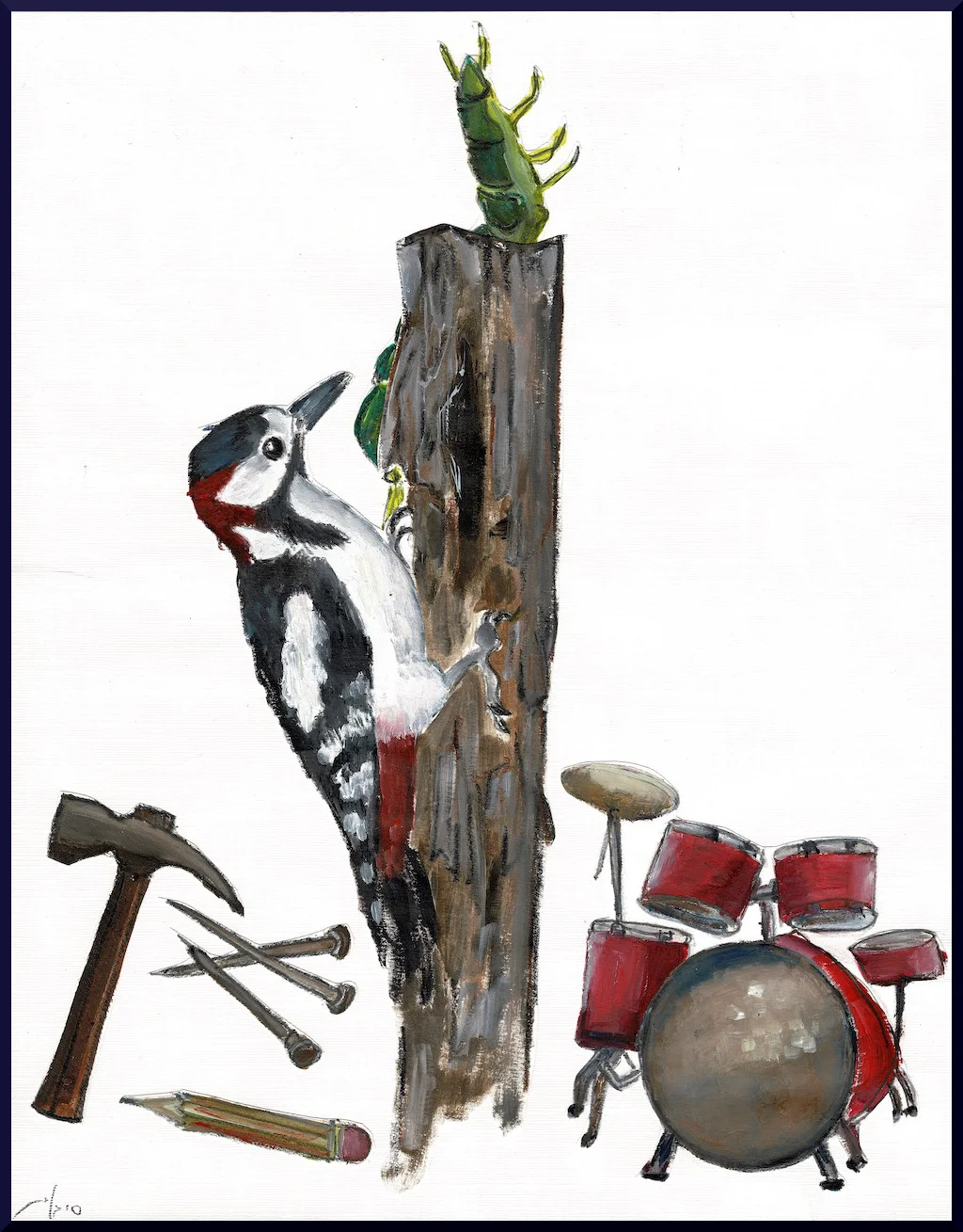 Syrian Woodpecker • נקר סורי