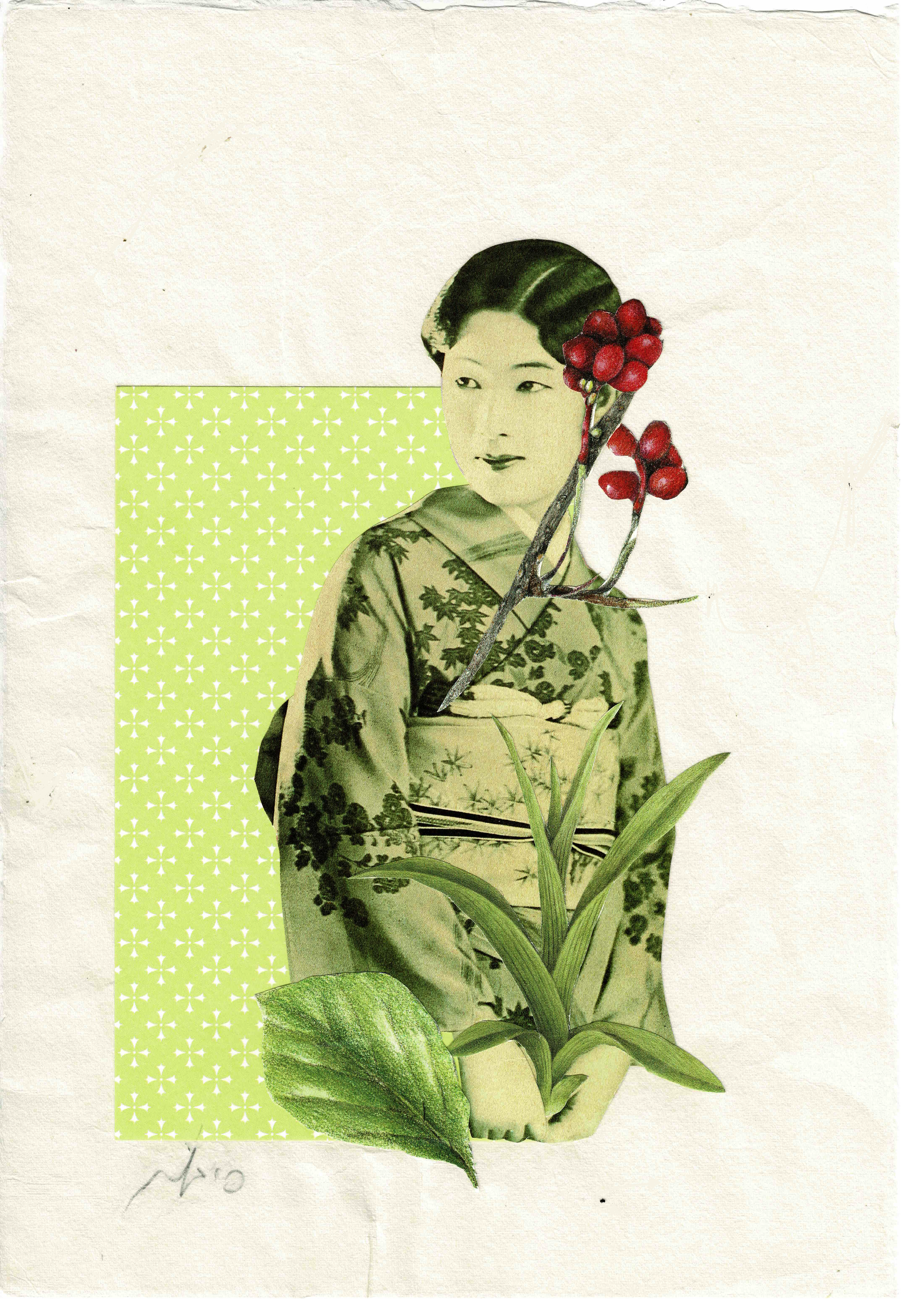 Haruna • 春菜 • Washi Paper (W18 X H27)