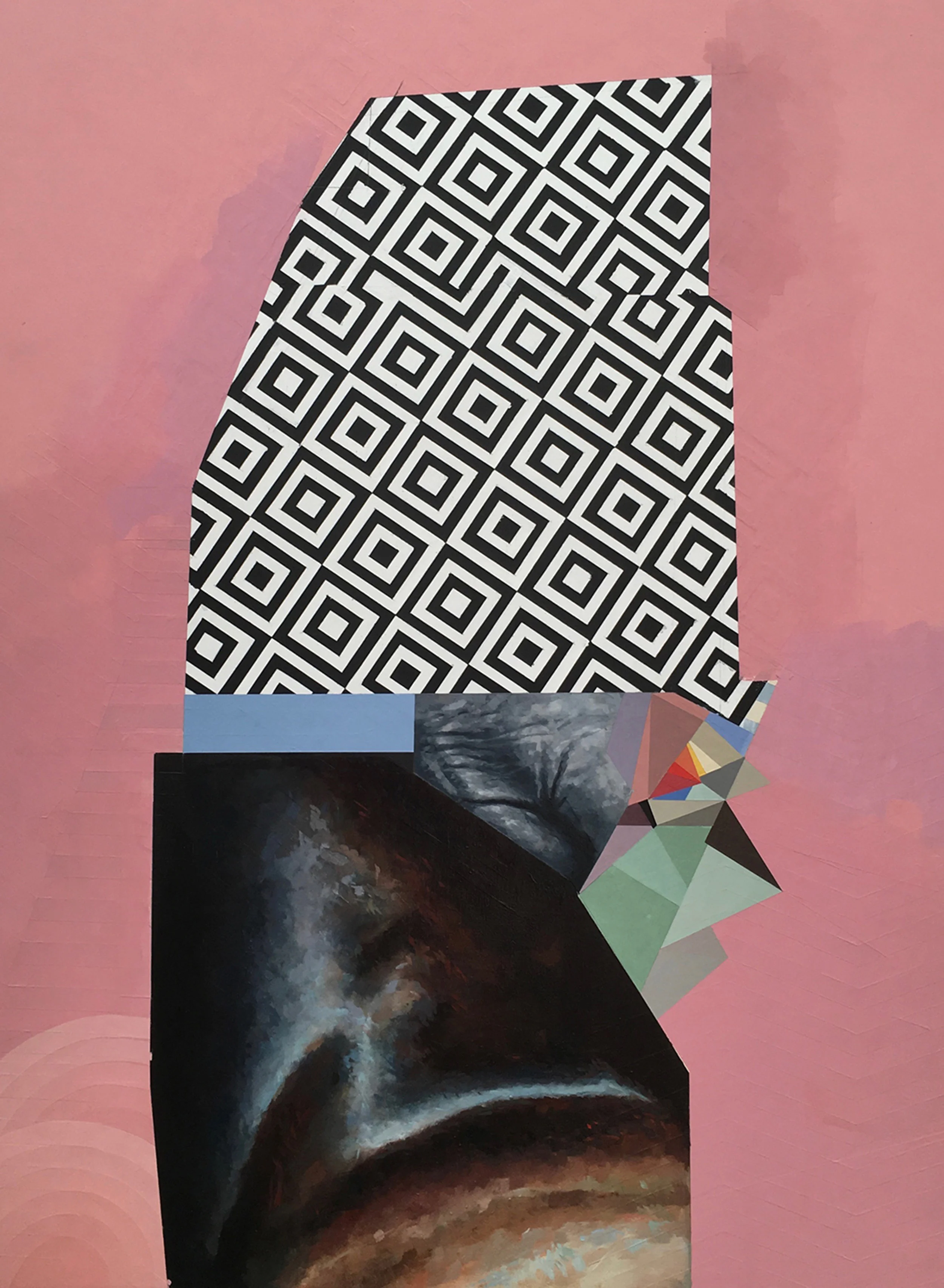 Is it True, Sharon Sue? 24” x 36” Oil and acrylic on panel