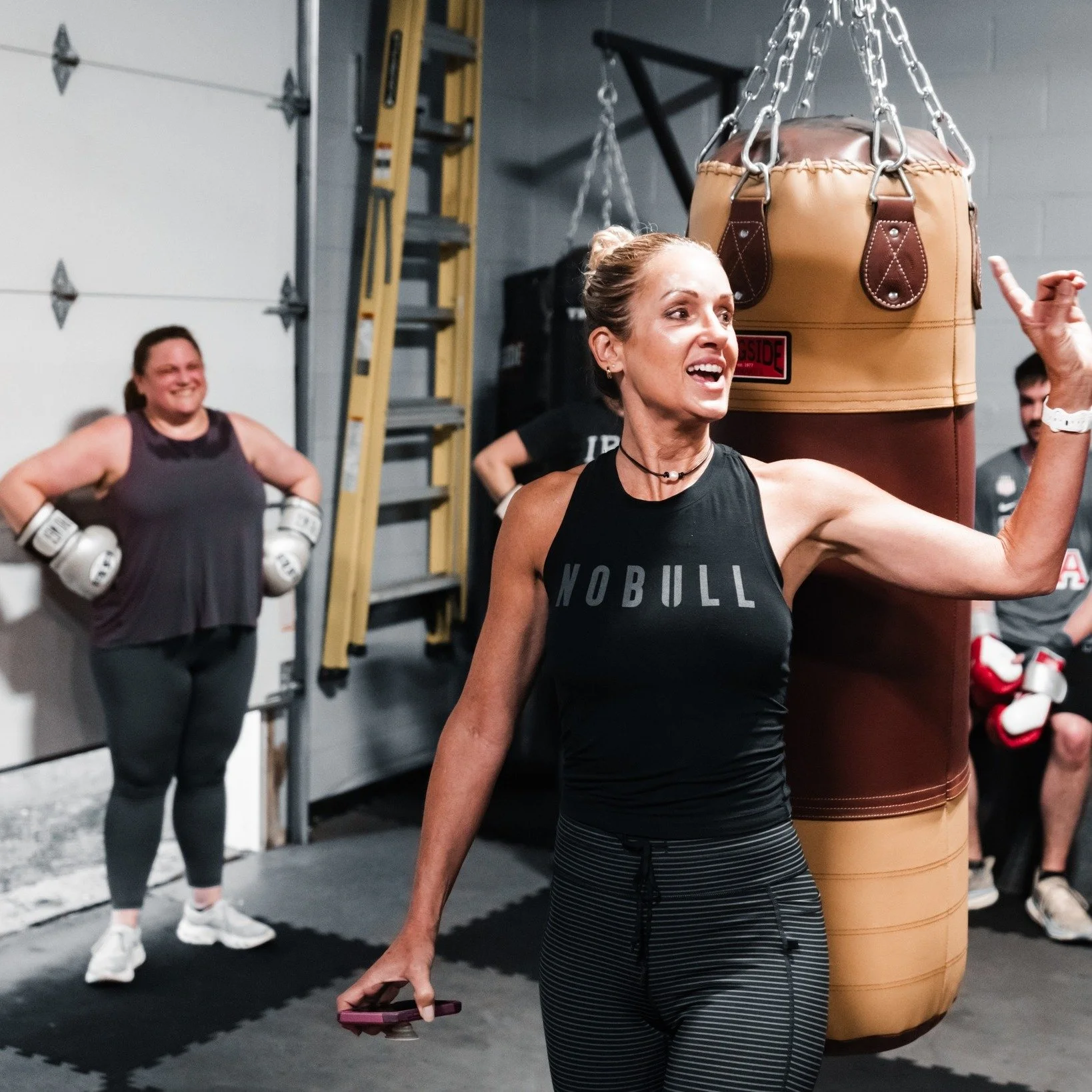All smiles in the gym this weekend! Do something good for your mental and physical health and stop by for a class! 🥊😁
