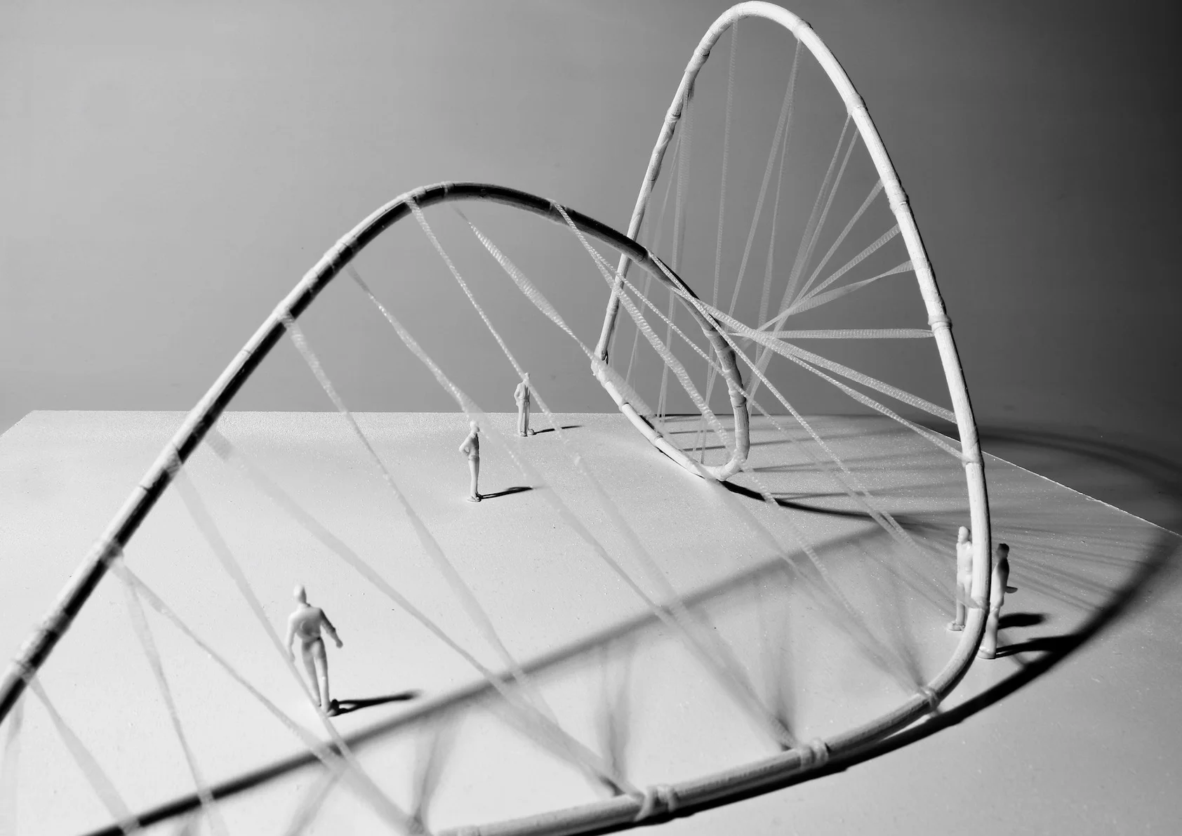  The focus of my work aims to discover new insights into the imaginary space of the miniature through Architectural model making. The work explores how the fusion of textiles and geometry within architecture transforms the aesthetic and structural el