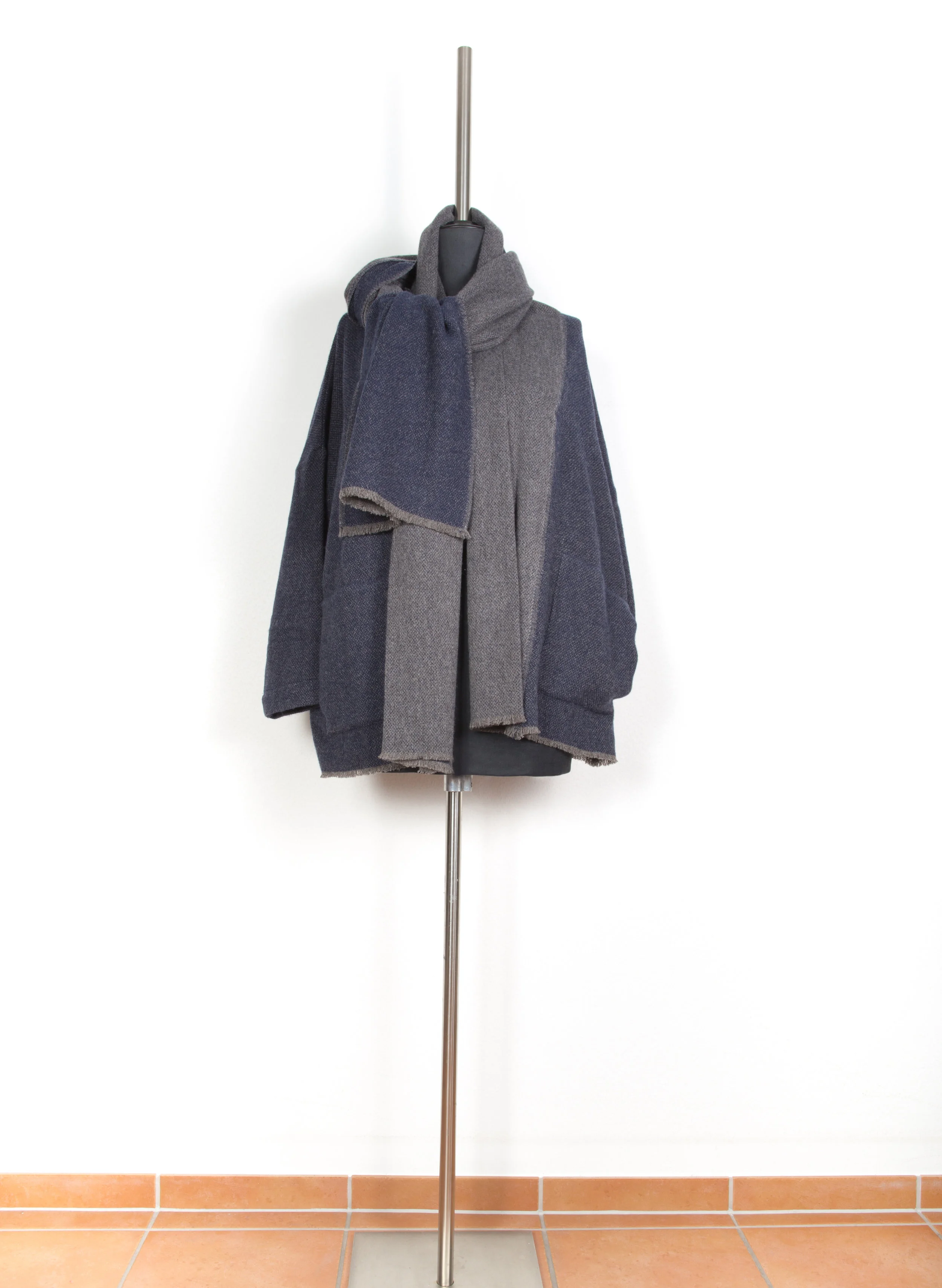 strickjacke mit schal uva