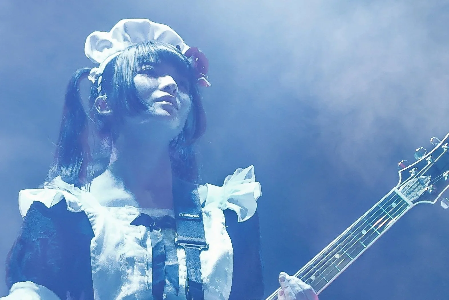 Miku from Band-Maid live on stage — film event photography Warwickshire.