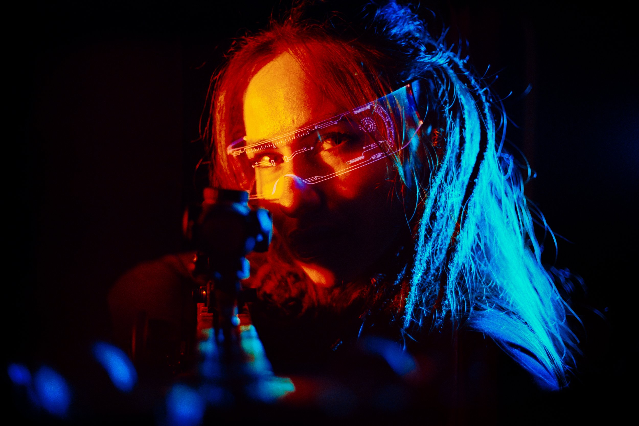 Portrait refined through controlled light subtraction.