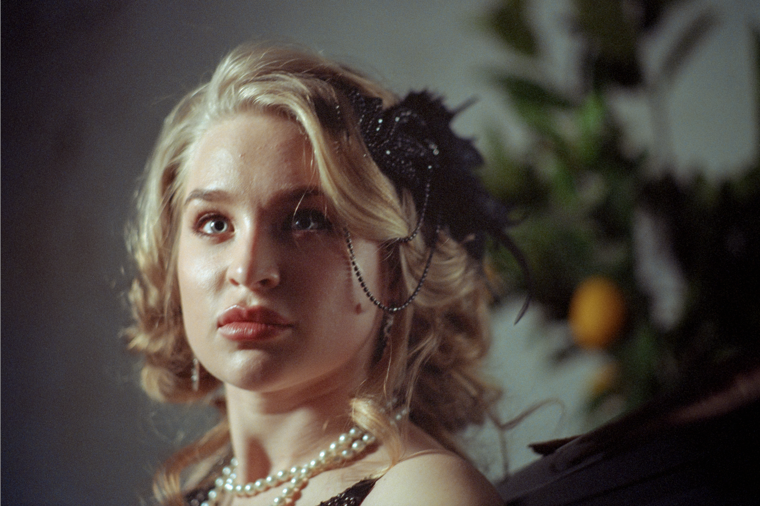 The same Candido 400 ECN-2 portrait after professional colour grading, showing refined contrast and tonal structure.