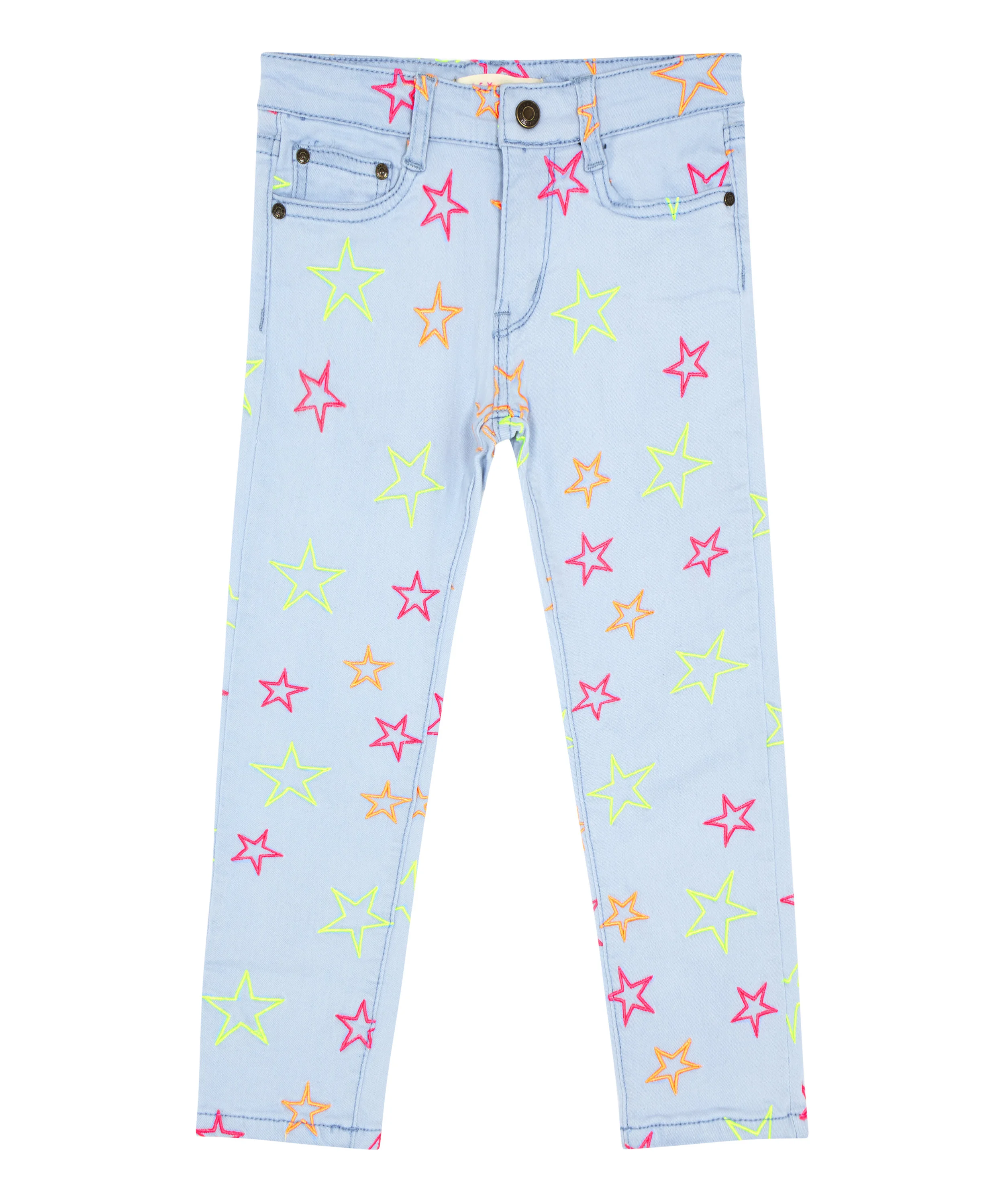 Neon Embroidered Star Jeans — Gussy 