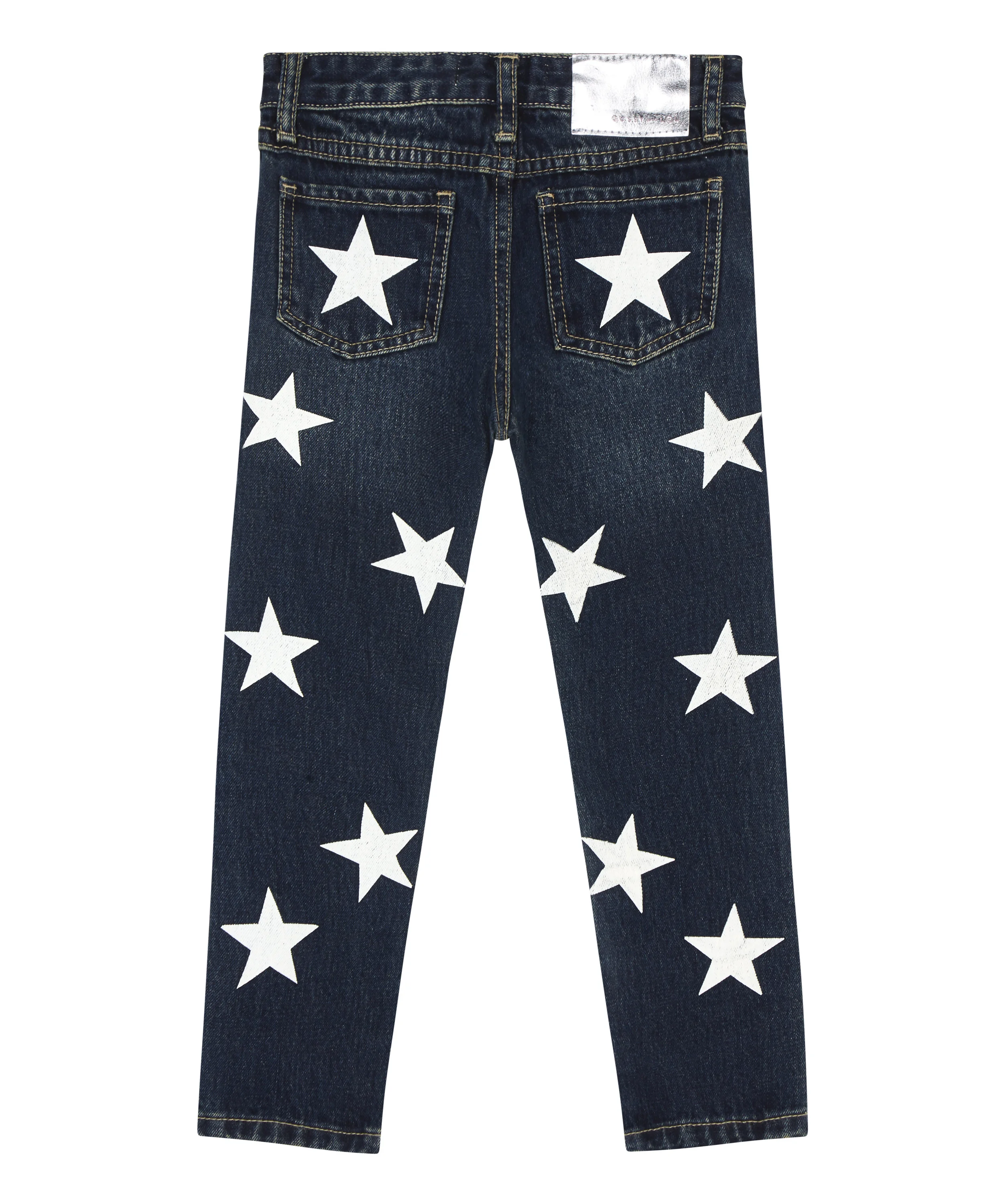 Kids Denim Jeans with White Stars 