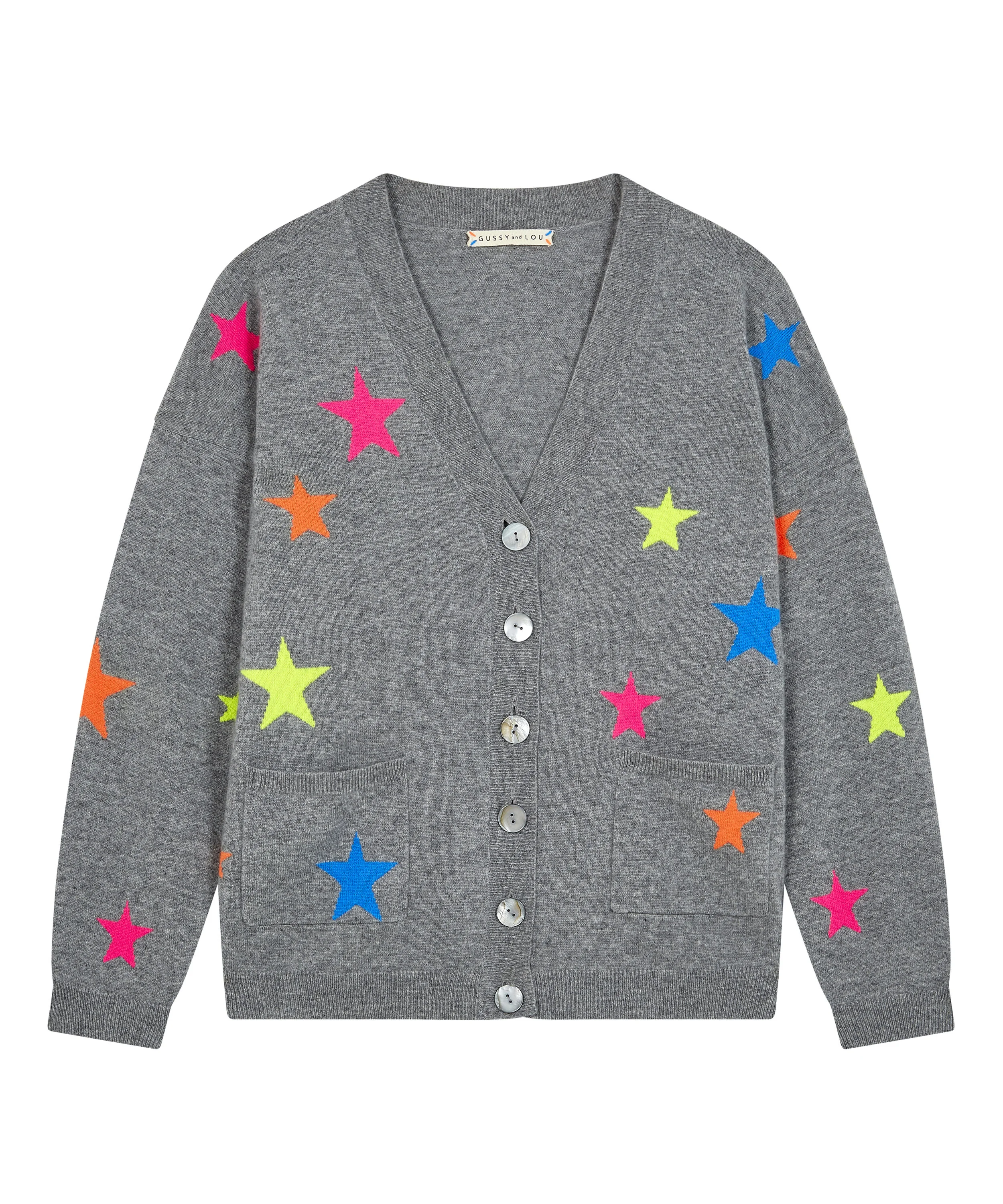 Ladies Multi Neon Star Cashmere 