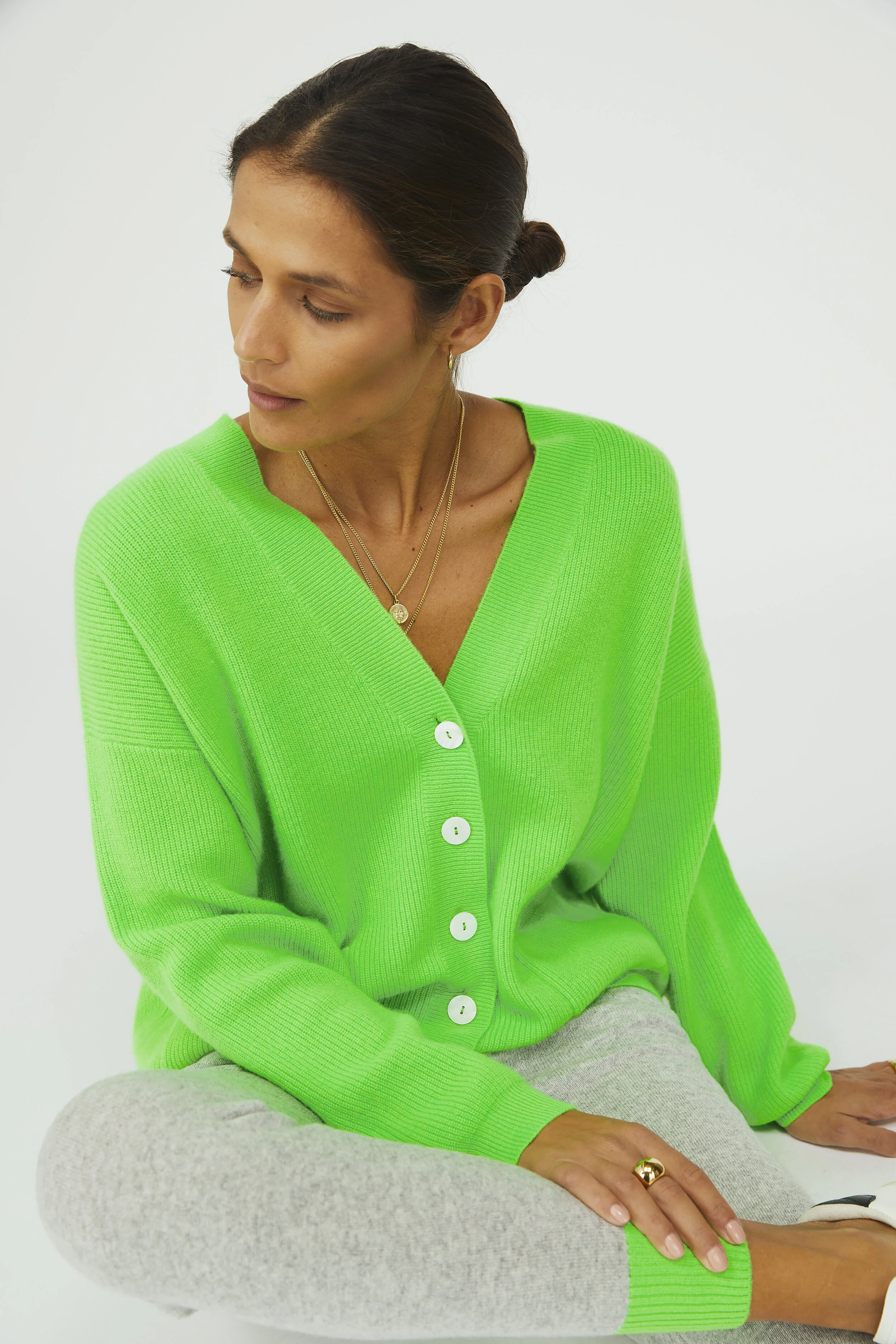 neon cashmere sweater