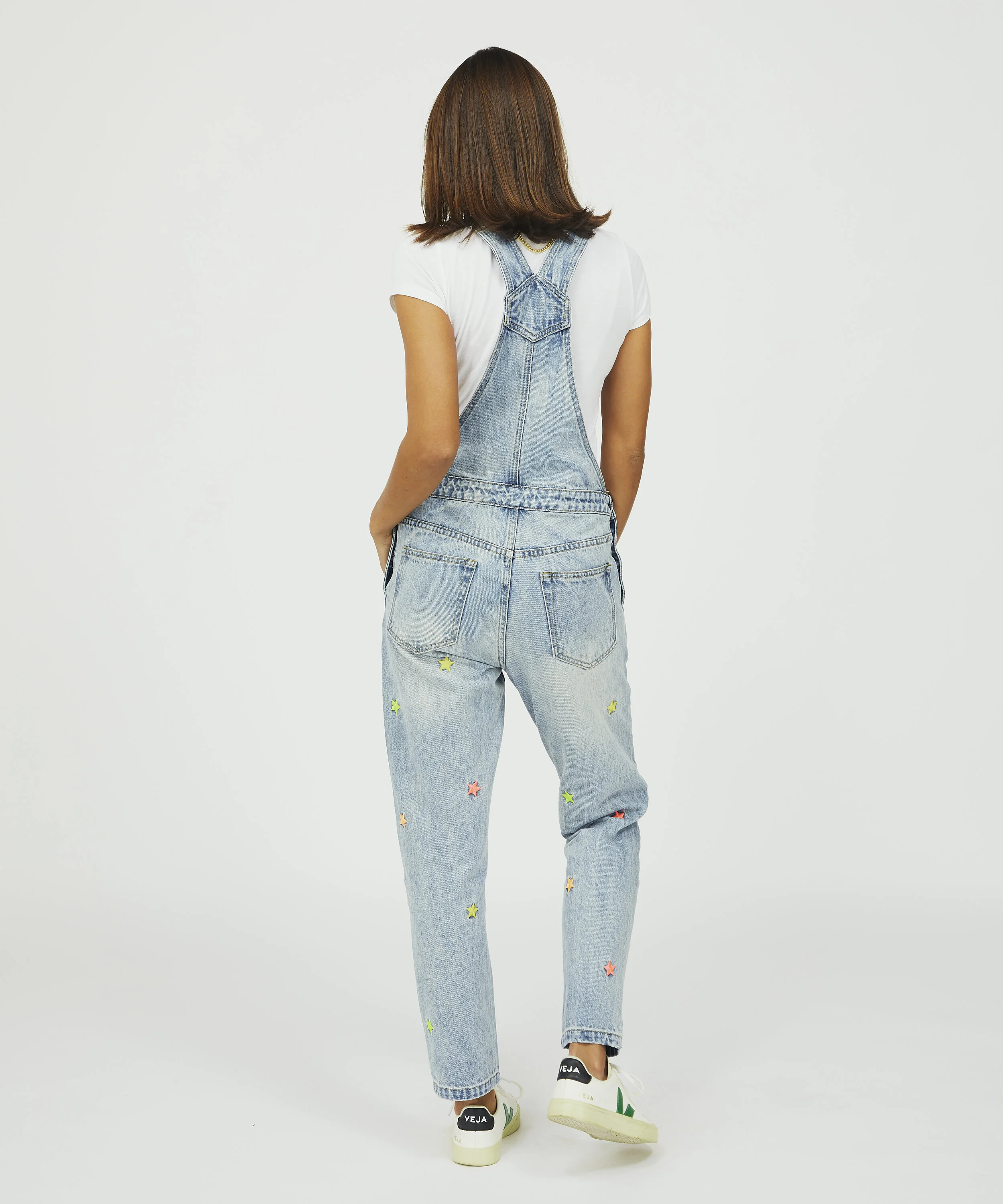 Ladies Multi Star Denim Girlfriend 