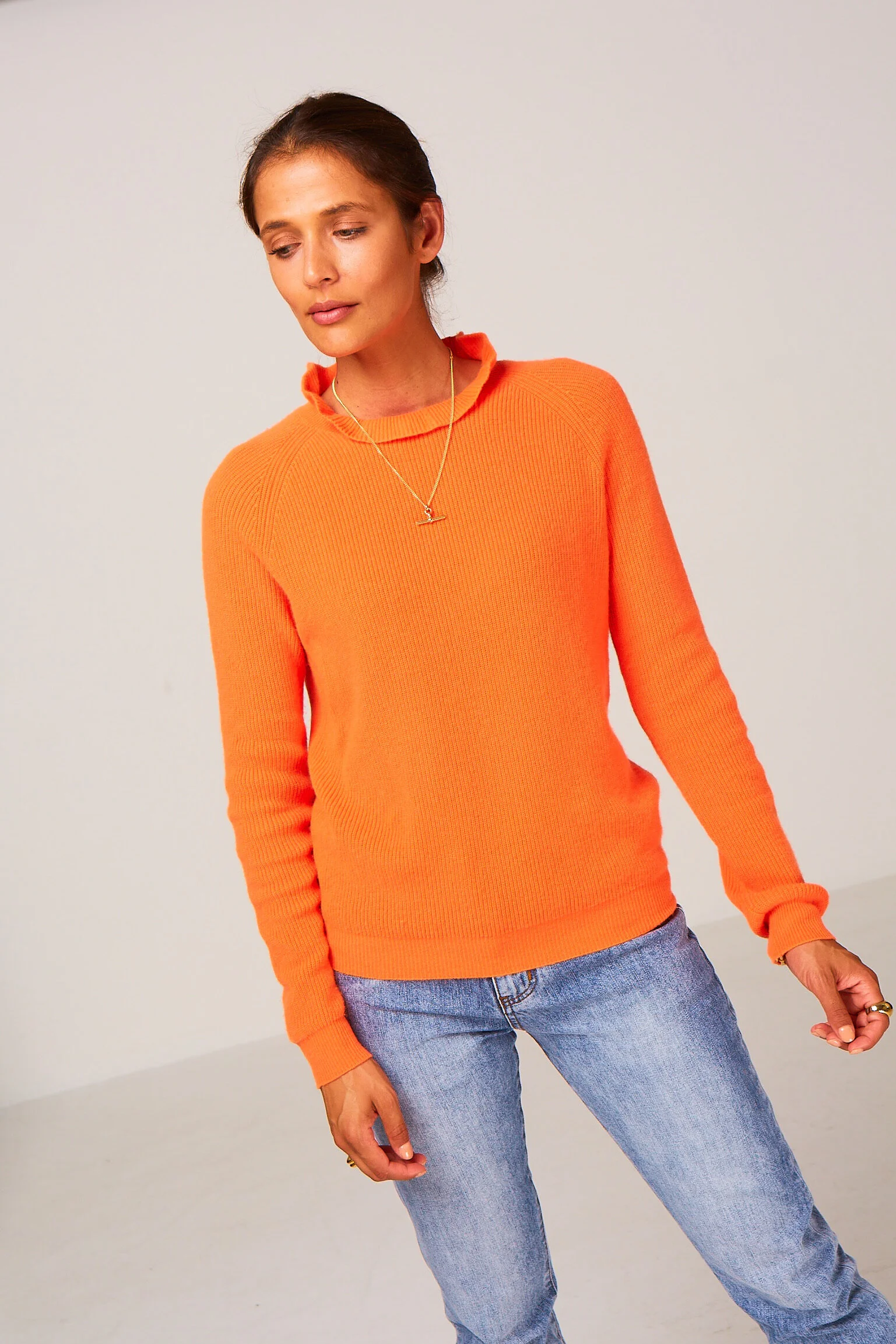 ladies orange jumper