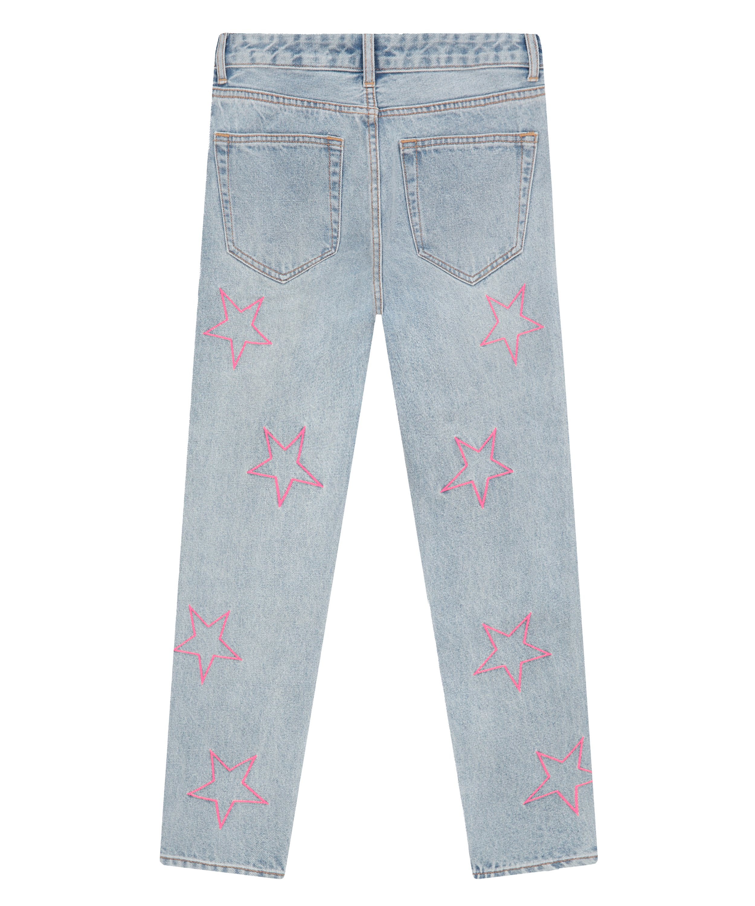 Ladies Outline Pink Star Jeans — Gussy and Lou