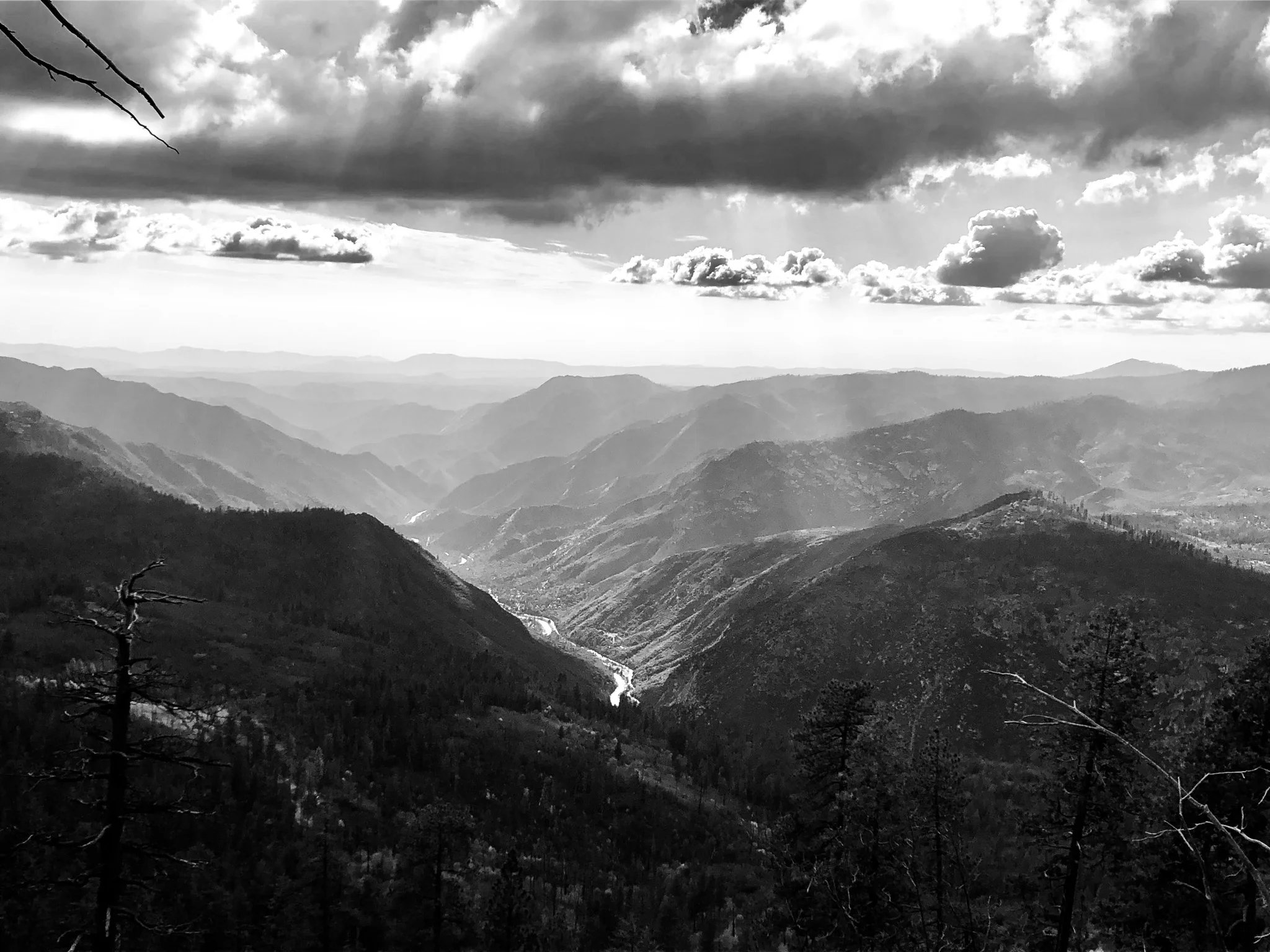 Sierra Nevadas Looking South - Yosemite