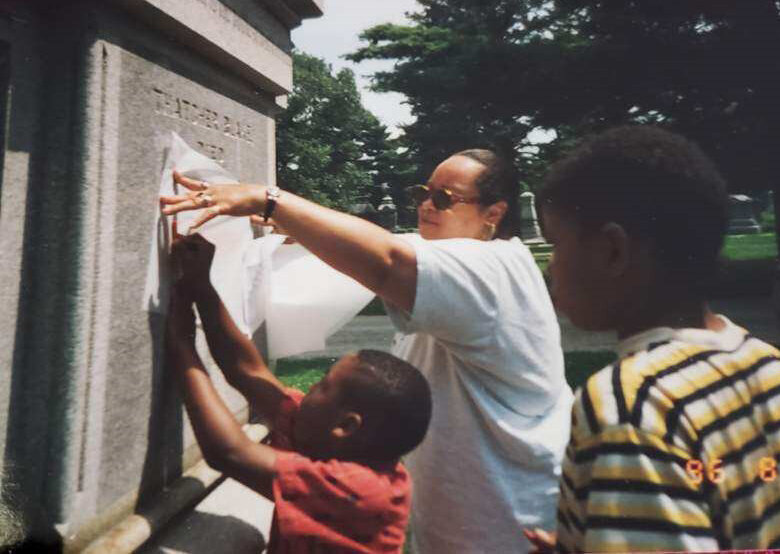 Breedy with Kids at Cemetary.jpg