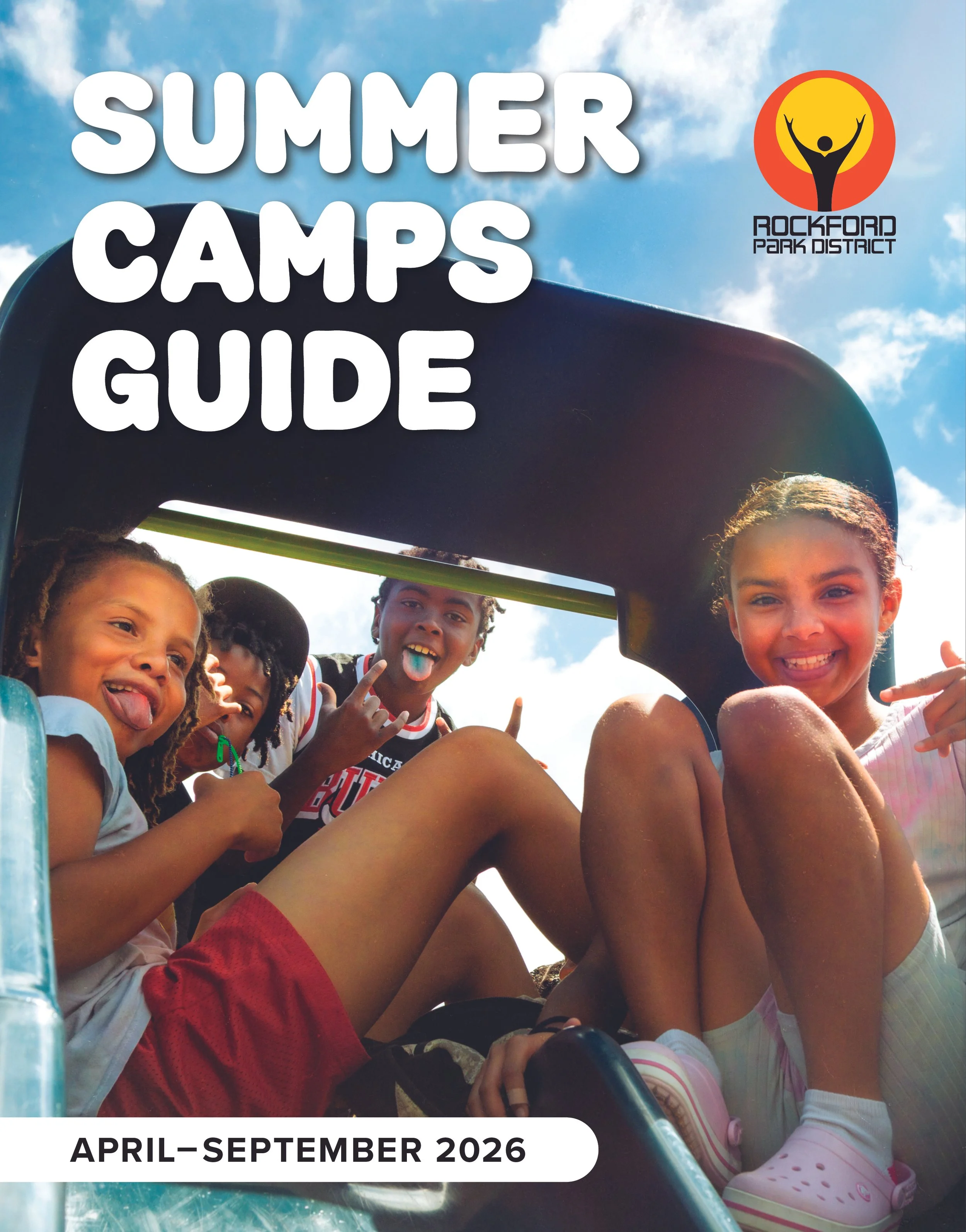 Rockford Park District summer camps guide. Click to view the full guide for 2026 summer camps.