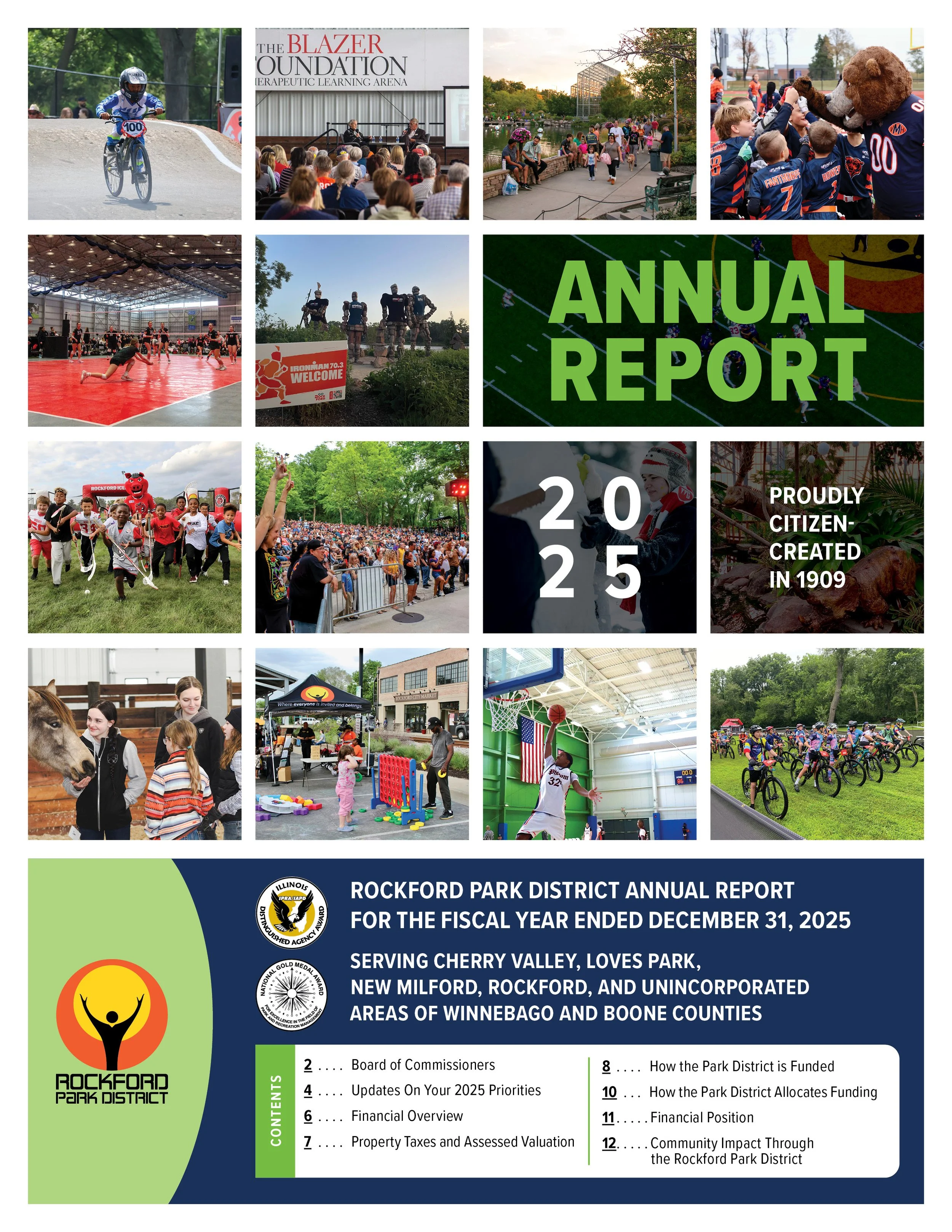 Rockford Park District Provides Report on 2025 Financial Highlights and Achievements